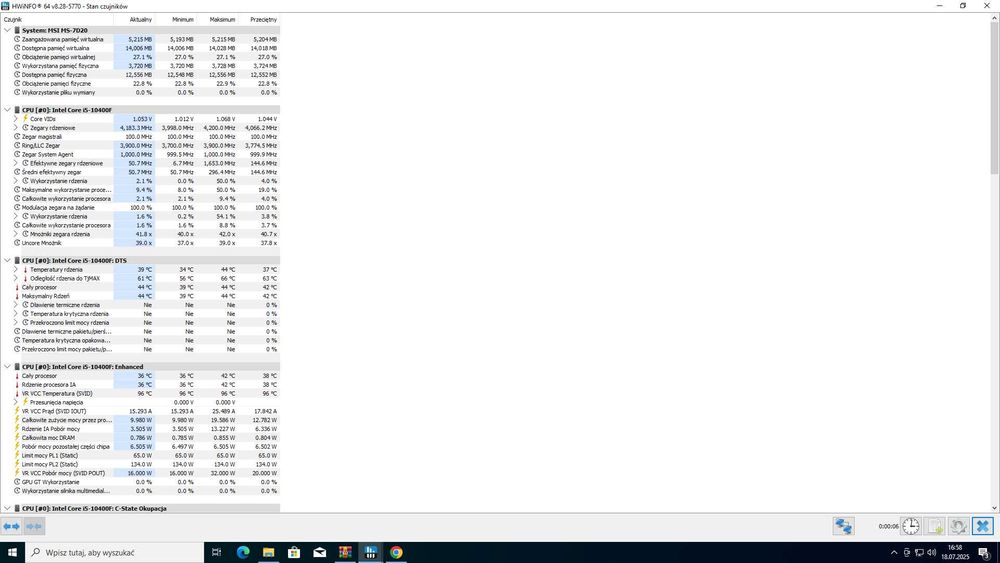 Komputer stacjonarny do gier / nauki  " i5 10400f gtx 1060 6gb amp "