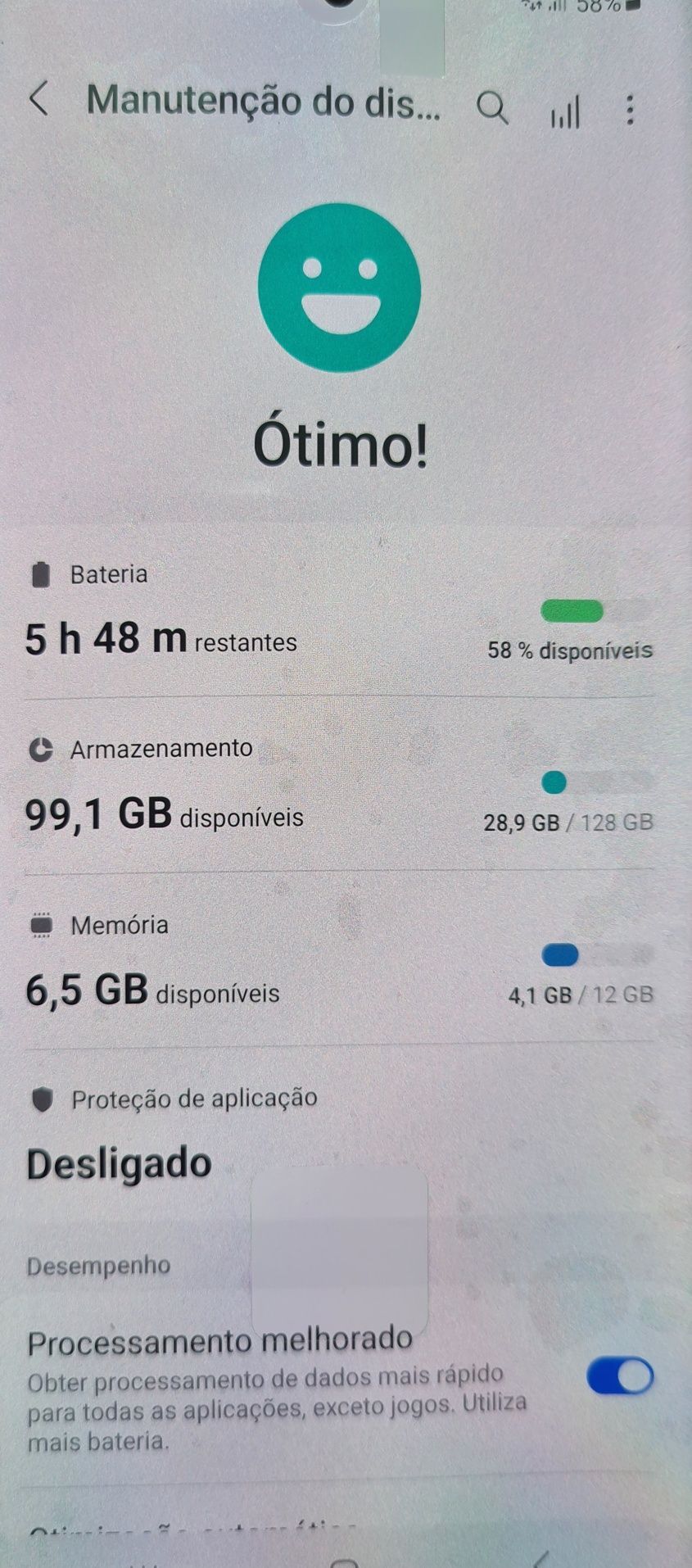 Samsung Galaxy s20 Plus 5G 128GB  como nova