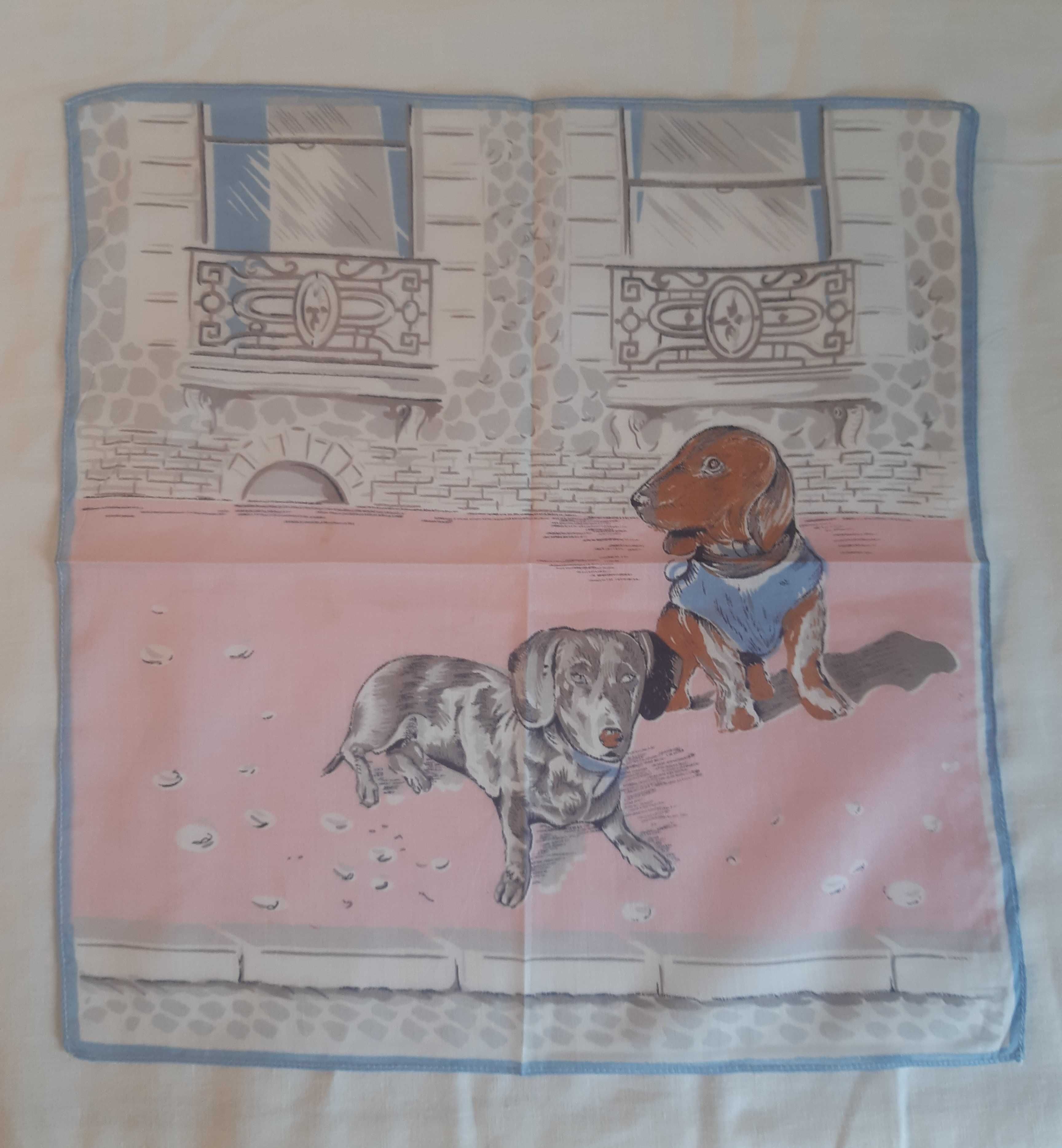 Conjunto de 6 Lencinhos de Mão Criança Anos 60