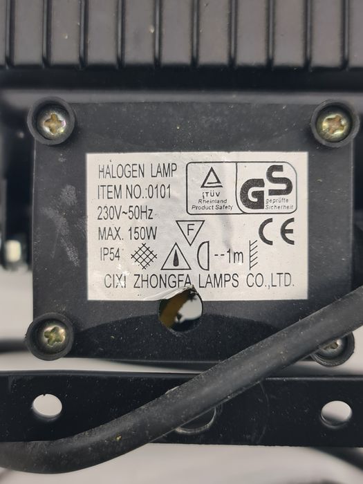 Projector de halogéneo 8x12cm 150W