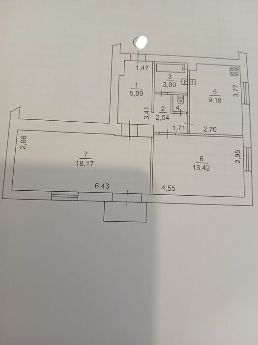 2ком. п/ м в районе Крытого рынка
