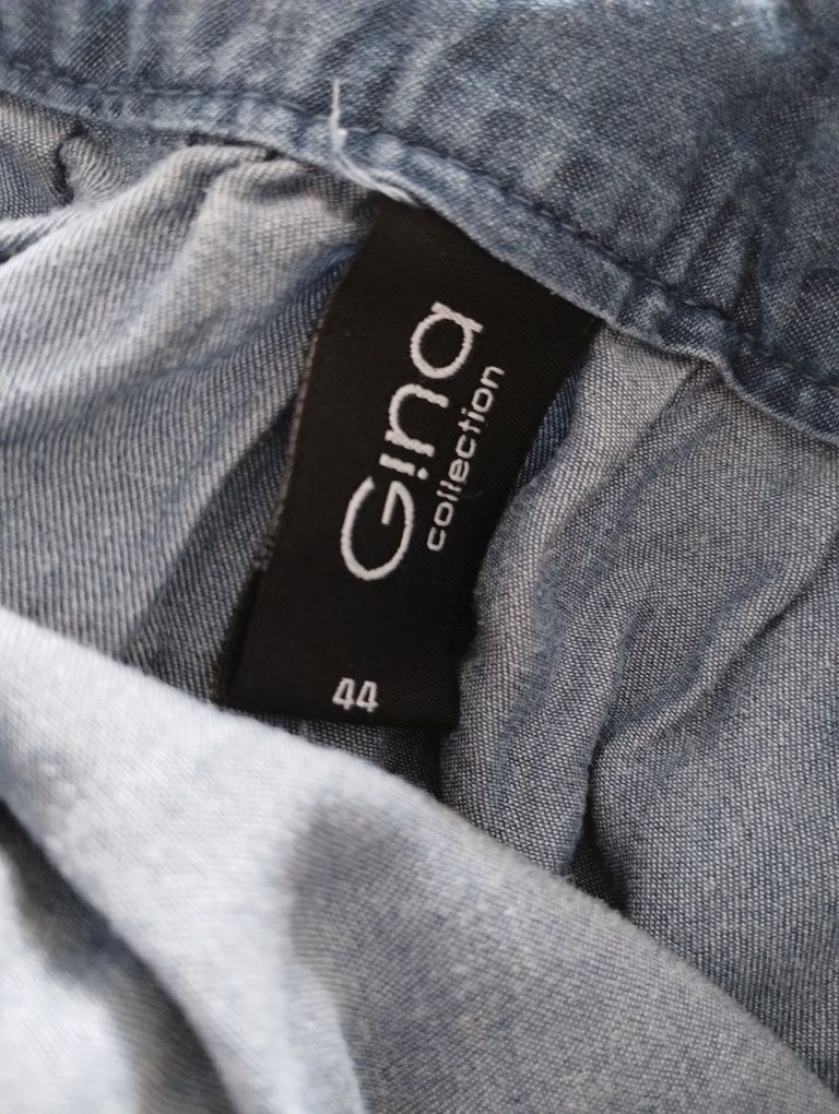 Spódnica jeansowa rozpinana  z kieszeniami marki Gina 44