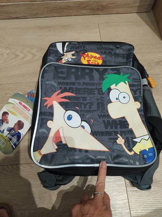 Plecak nowy, dziecięcy na licencji Disney  "Phineas and Ferb"