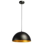 Lampa sufitowa Inspire Judson czarna złota e27