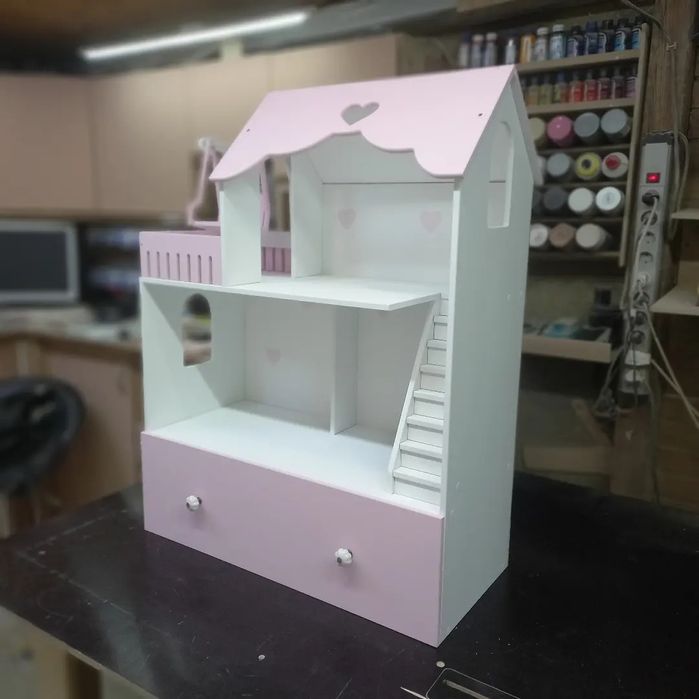 Кукольный домик, ящик для хранения игрушек