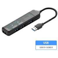 Hub USB 4 porty 1x USB 3.0 3x USB 2.0