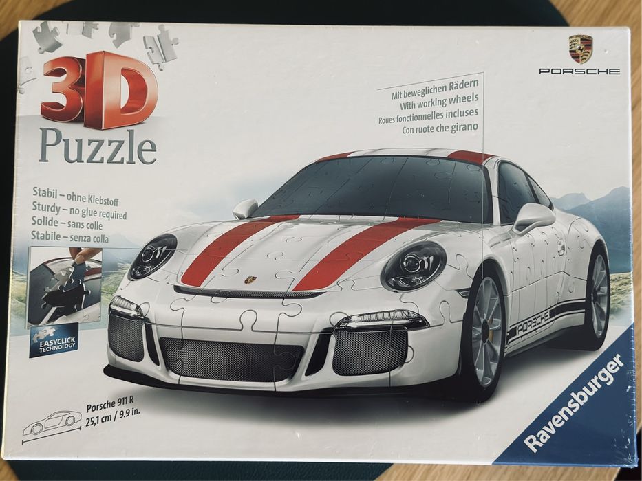 NOWE zafoliowane Puzzle 3D Porsche 911 R 133 elementy