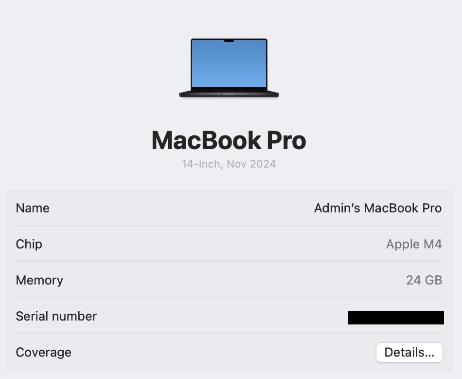 MacBook Pro 14 2025 M4 24Gb 1Tb Black nano-texture