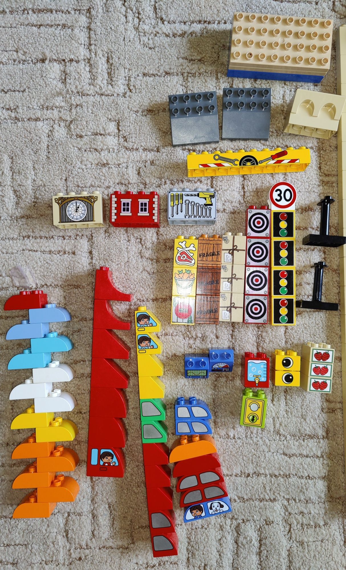 Lego Duplo duży zestaw.Podstawowe,auta,pojazdy. 550szt.