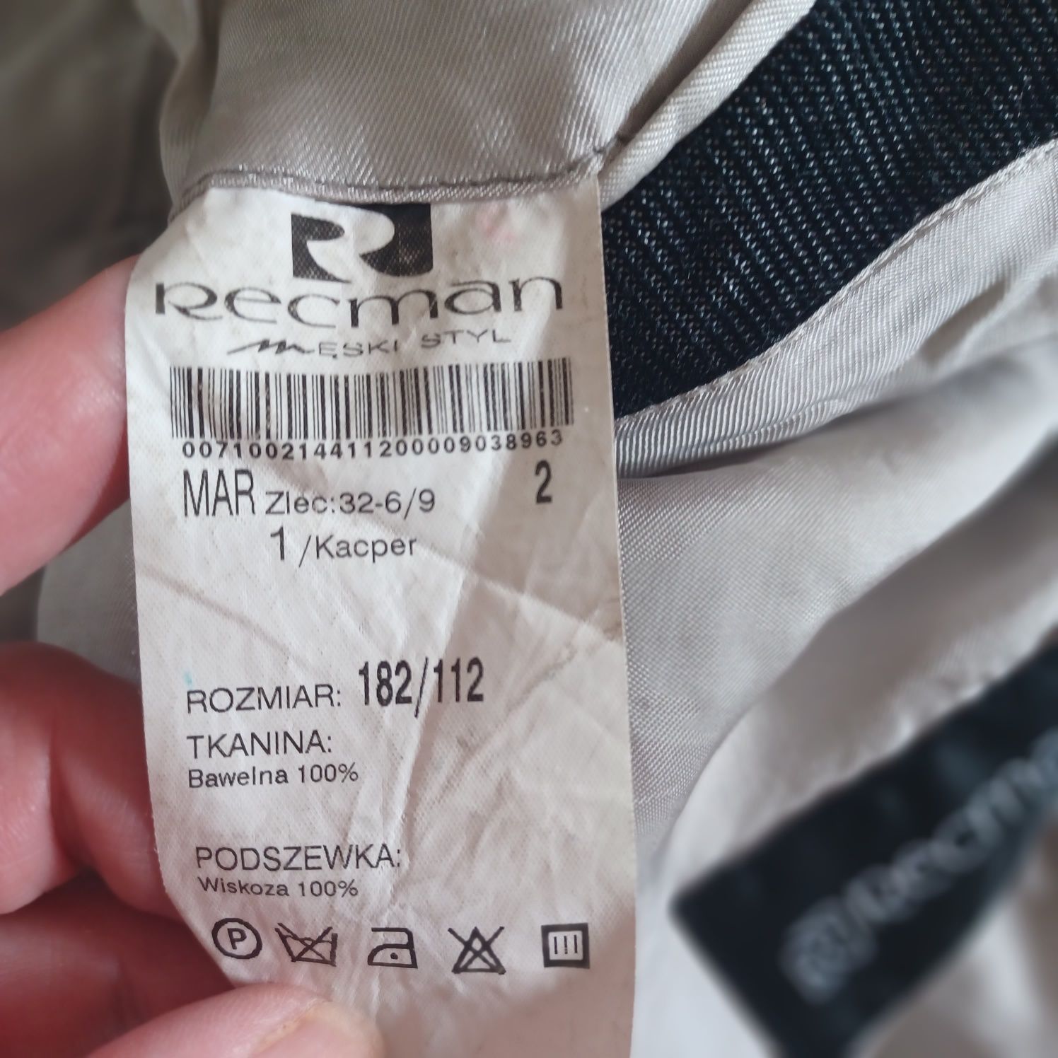 Marynarka RECMAN sztruksowa jak nowa XL/182/112 cm/ salon 399 zł