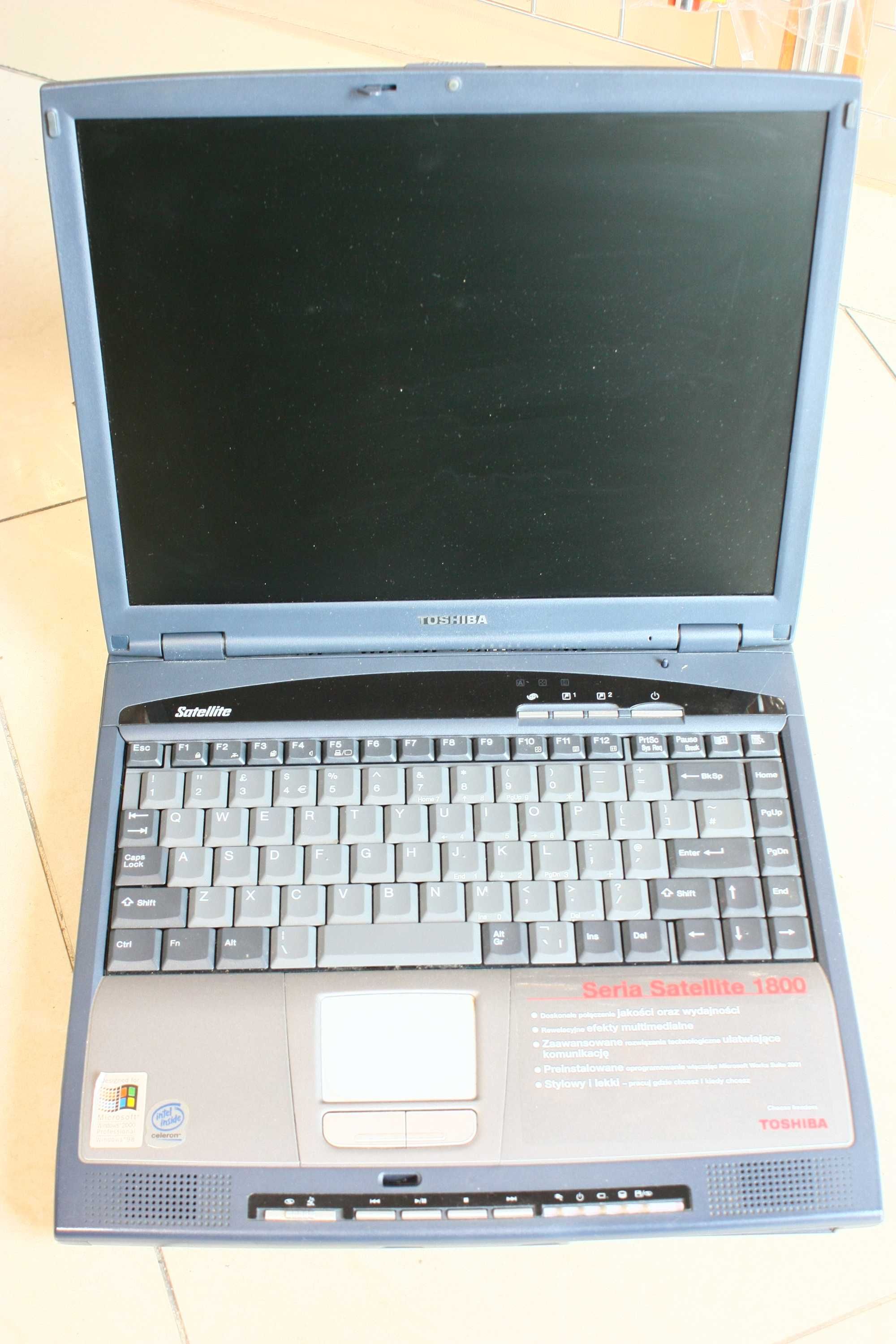 Toshiba S1800 - Unikat! Stan BDB! LPT, RS232, IRDA, FDD