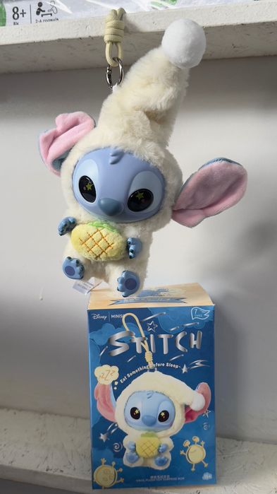М'яка іграшка Стіч сюрприз Stich Labubu Лабубу брелок Стич