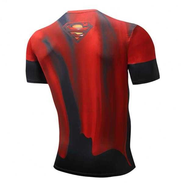 T-shirt Rashguard Super-Homem Manga Curta - L ou XL