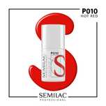 Lakier hybrydowy Semilac Professional P010 Hot Red 7ml CZERWONY - NOWY