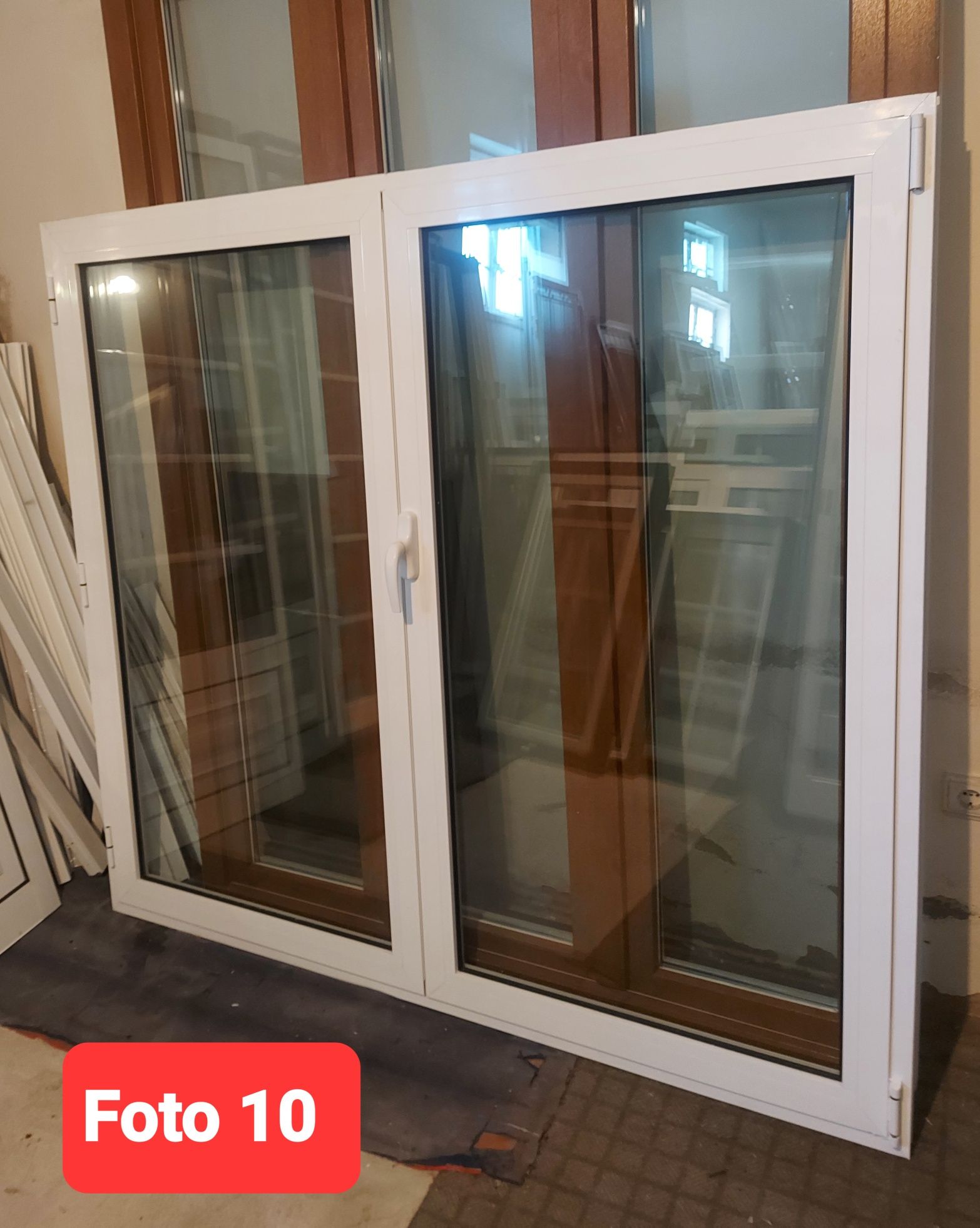 VARIAS - Janela Sacada + Estores - Janela Aluminio Vidro Duplo