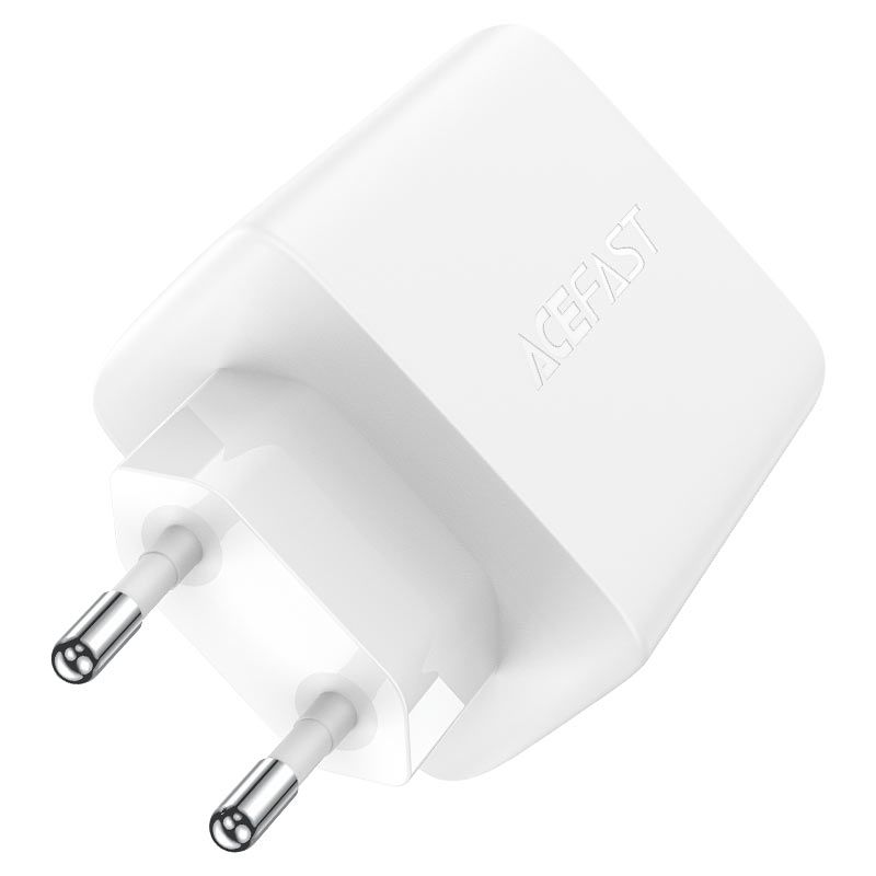 szybka ładowarka sieciowa gan 2x usb-c usb-a pps pd qc4+ 65w biała
