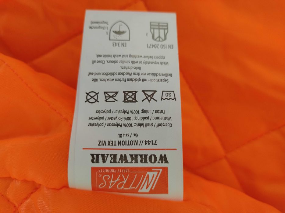 Przeciwdeszczowa Kurtka Robocza Nitras 7144 Motion Tex Viz,  XL