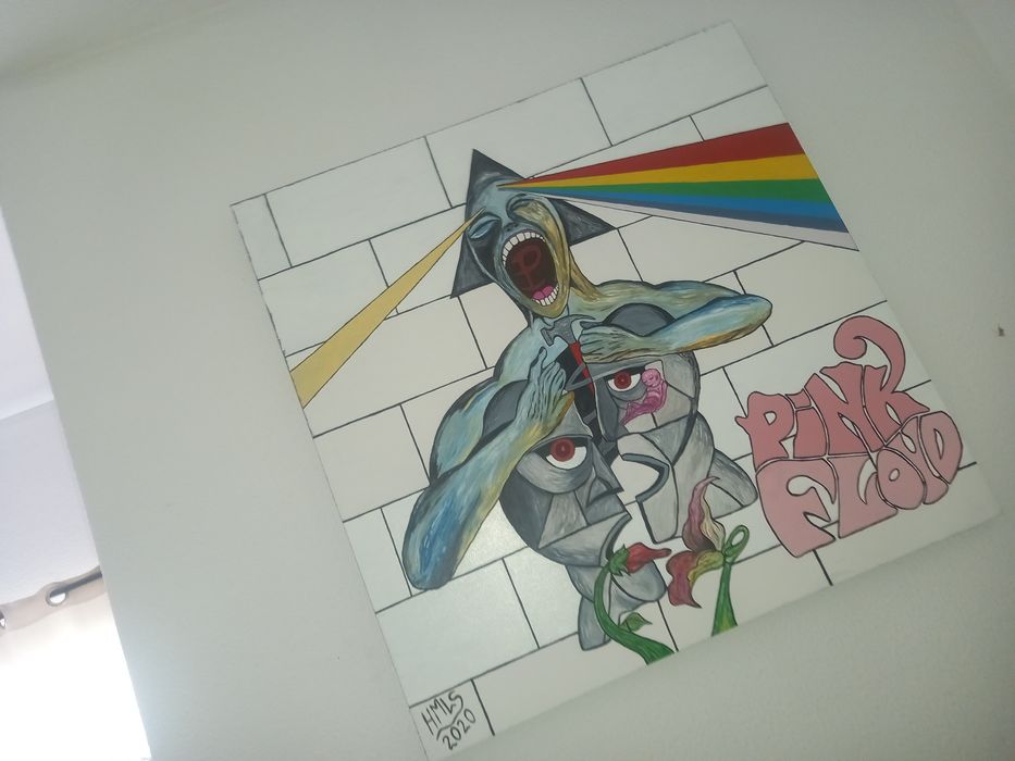 Quadro Pink Floyd em tela
