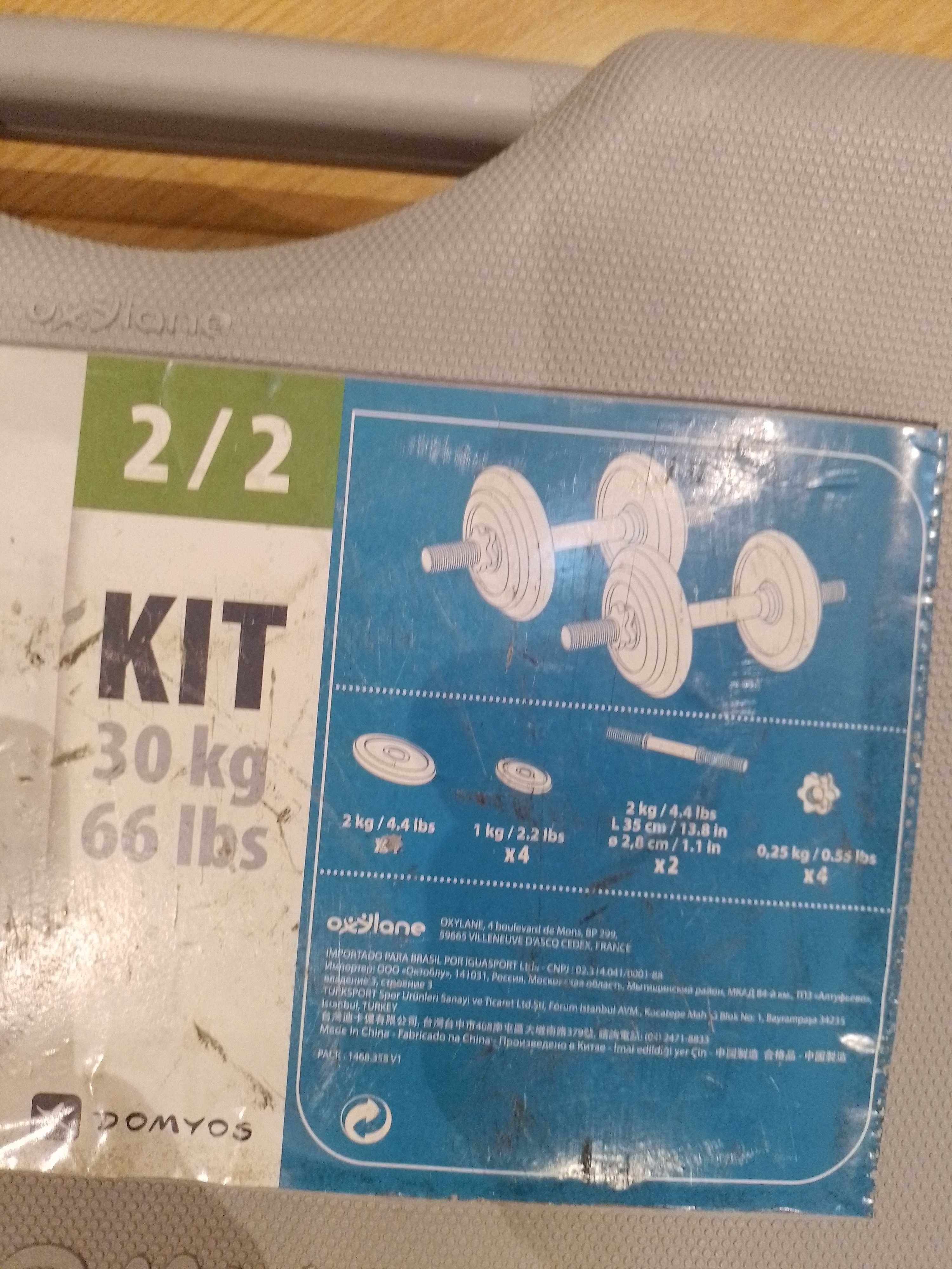 Conjunto Discos e Barras Musculação