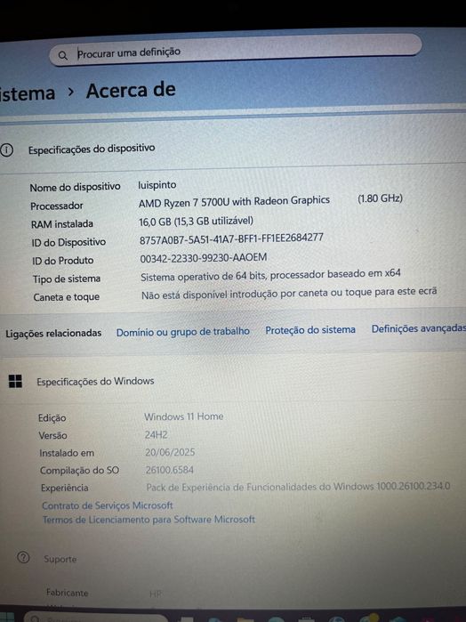 Computador portátil HP