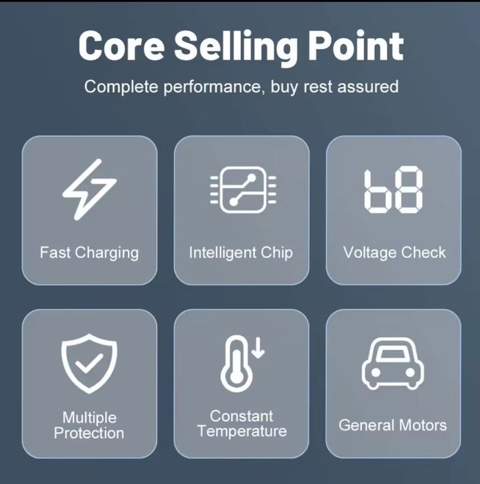 Адаптер автомобільний білого та чорного кольору з підсвічуванням