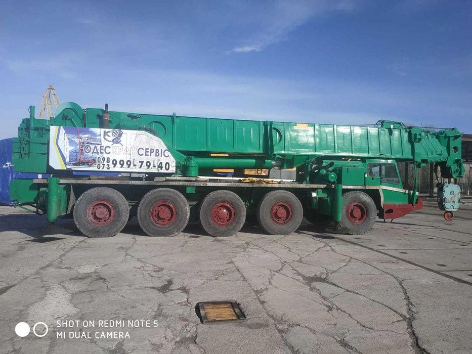 Крани автомобільні та гусеничні в оренду вантажопідємністю 45-200 тонн