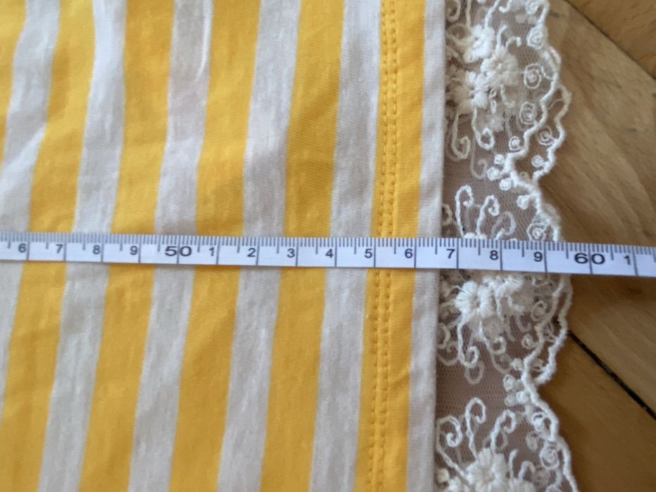 Lc waikiki 156 160 cm biała bluzka żółta biała nowa długi rękaw