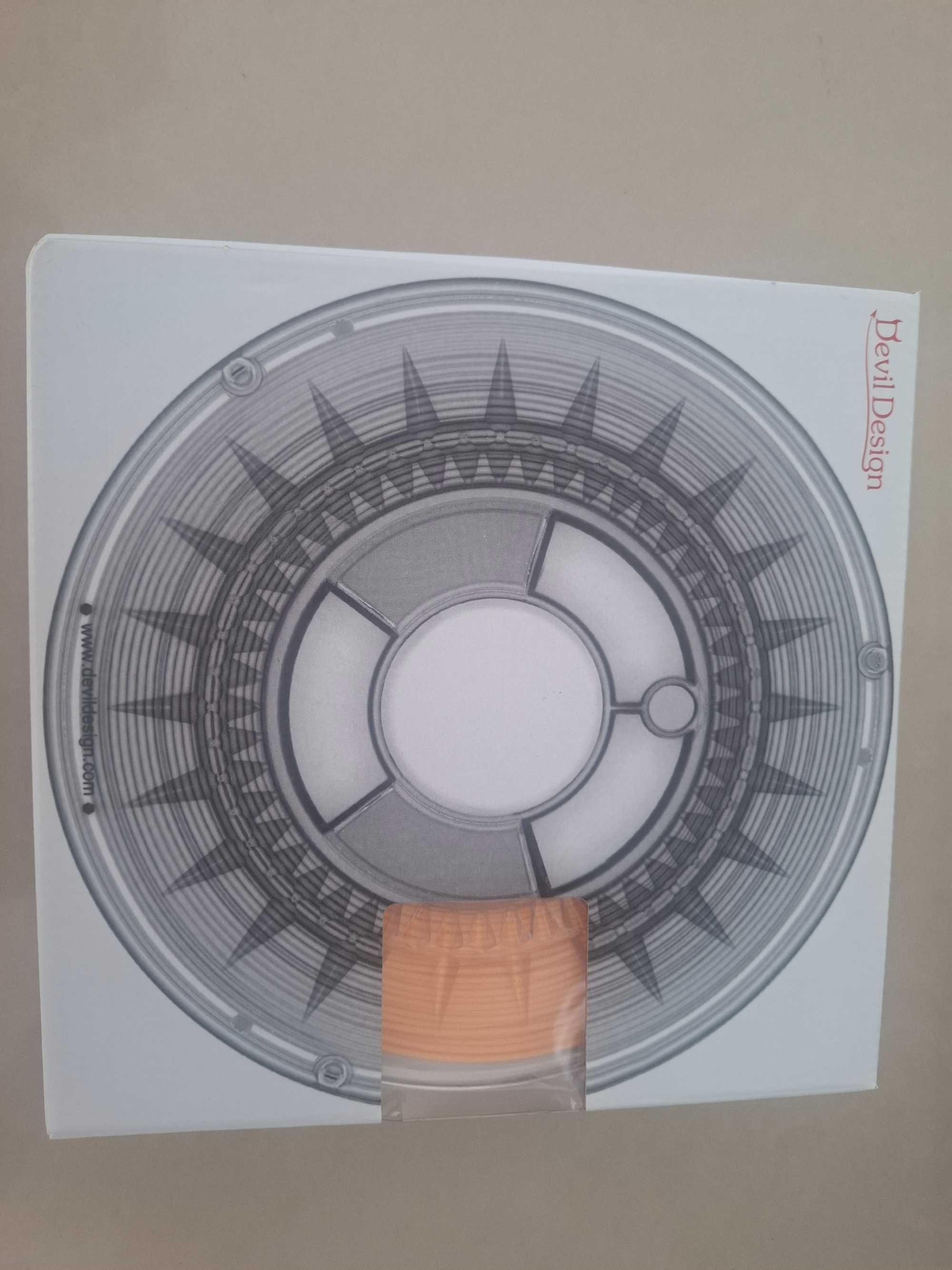 Filament do drukarki 3D PLA Devil Design Zielony Green Bright Niebiesk