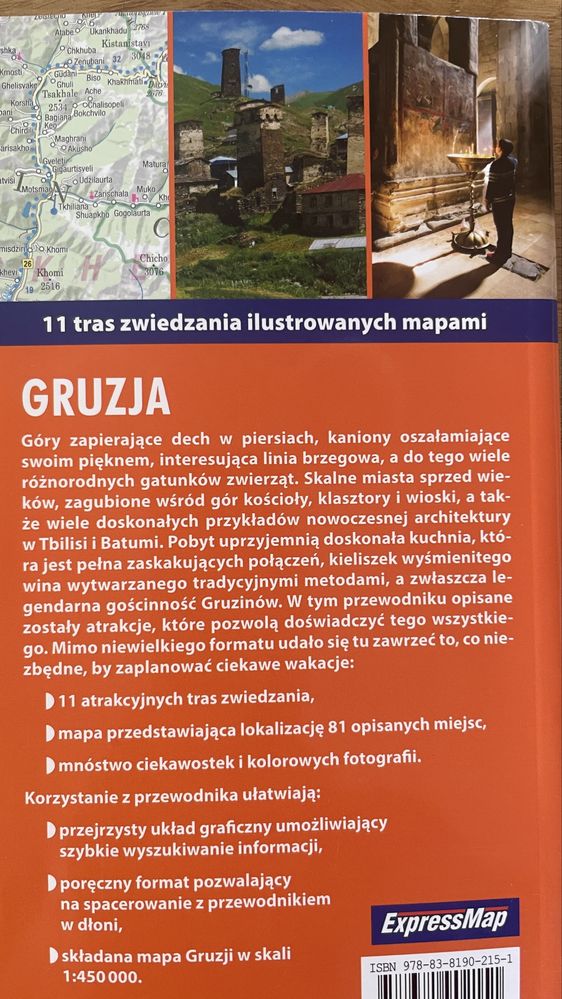 Gruzja przewodnik z mapa serii explore! guide light