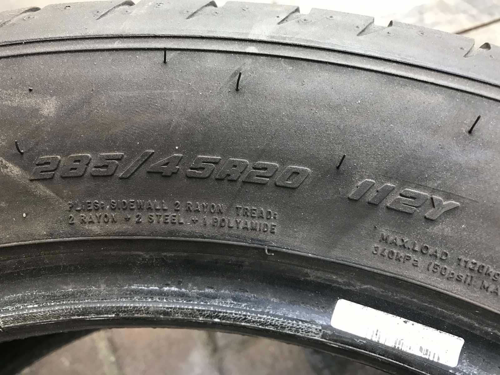 Шини Goodyaer 285/45r21 Пара літо б/у склад Оригінал