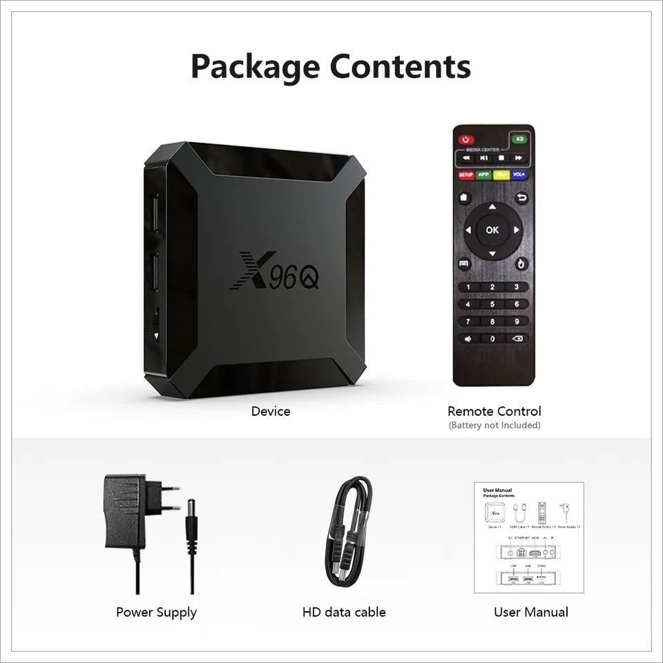 Смарт приставка Android TV Box X96Q 2ГБ 16ГБ Android 10