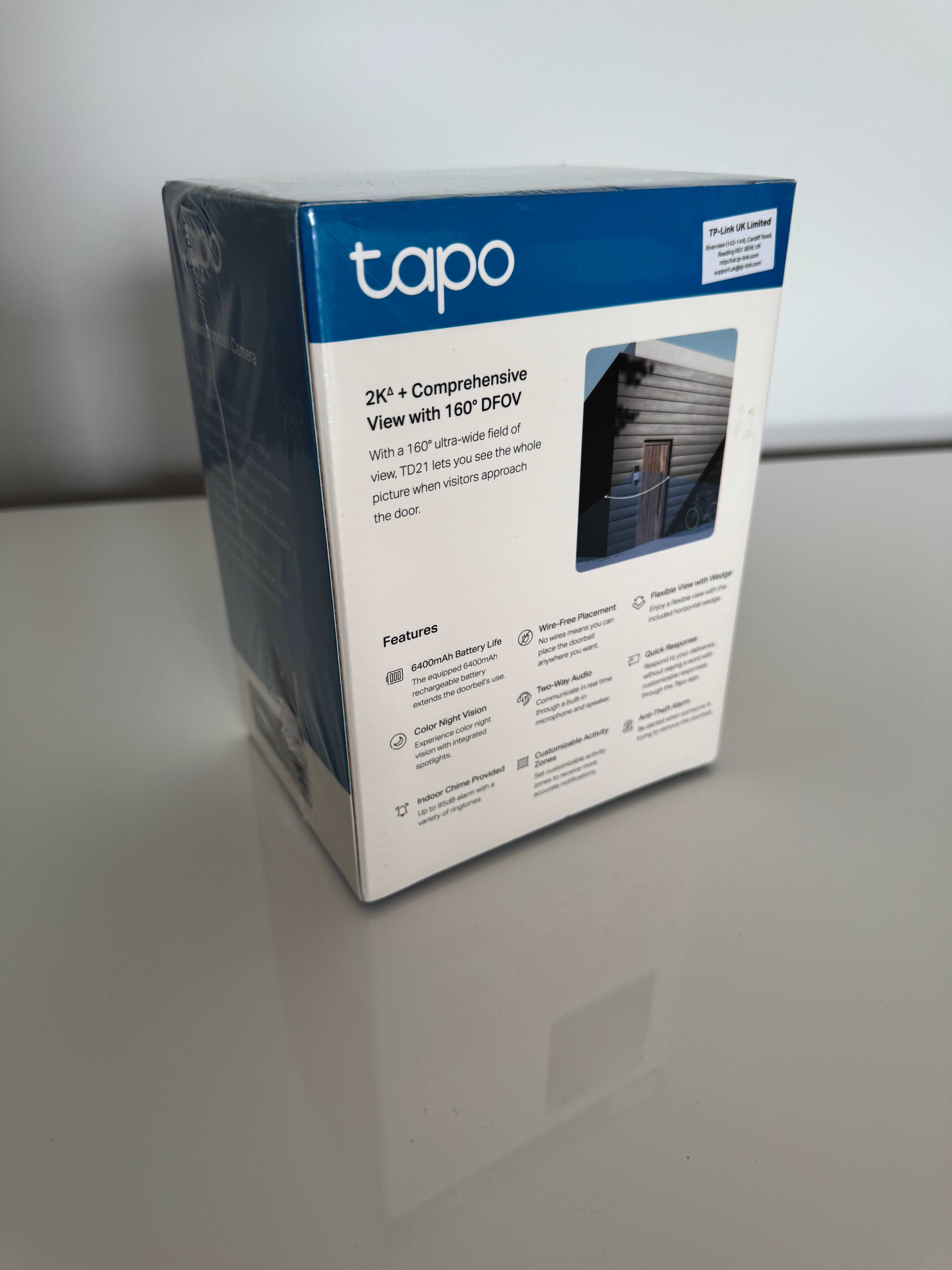 Tp-Link Wideodomofon Tapo TD21 2K z kamerą i dzwonkiem
