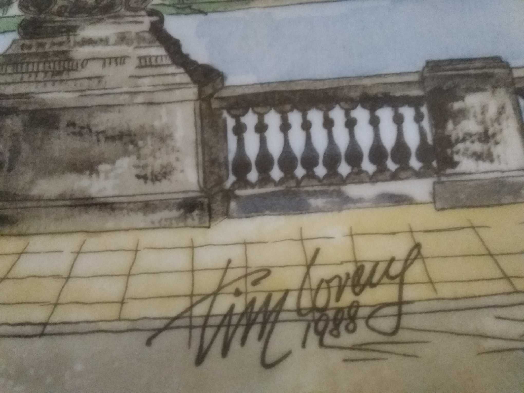 Talerz porcelanowy na ścianę 1988