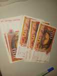lote de notas de 200 francos de Gustave Eiffiel em muito bom estado