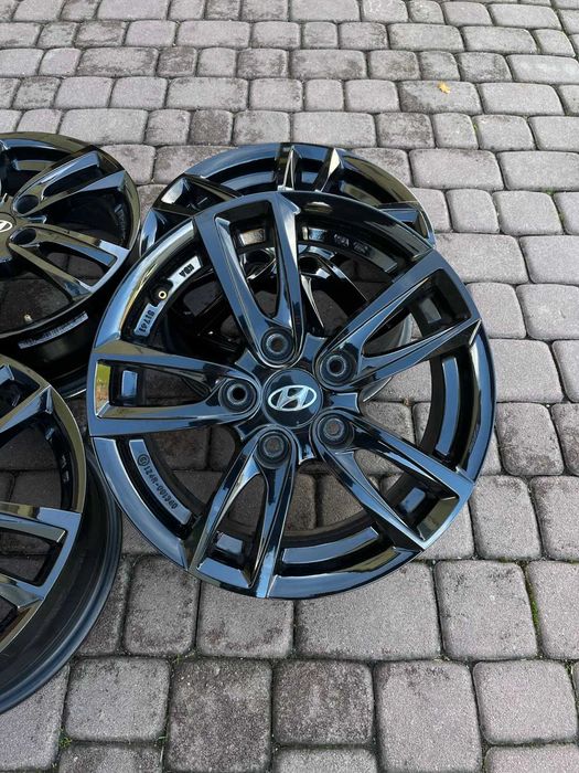 Alufelgi Hyundai 5x114,3 15 cali I30 I40 Kona CZARNE Kia Ceed