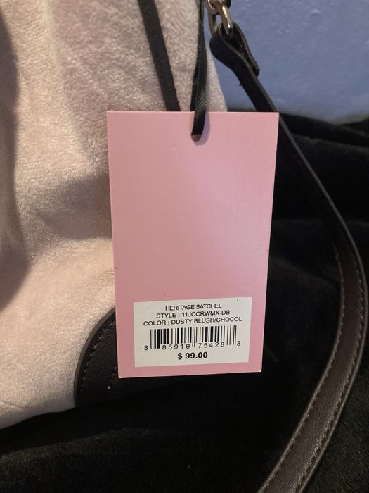 Torebka różowa pudrowa welurowa juicy couture