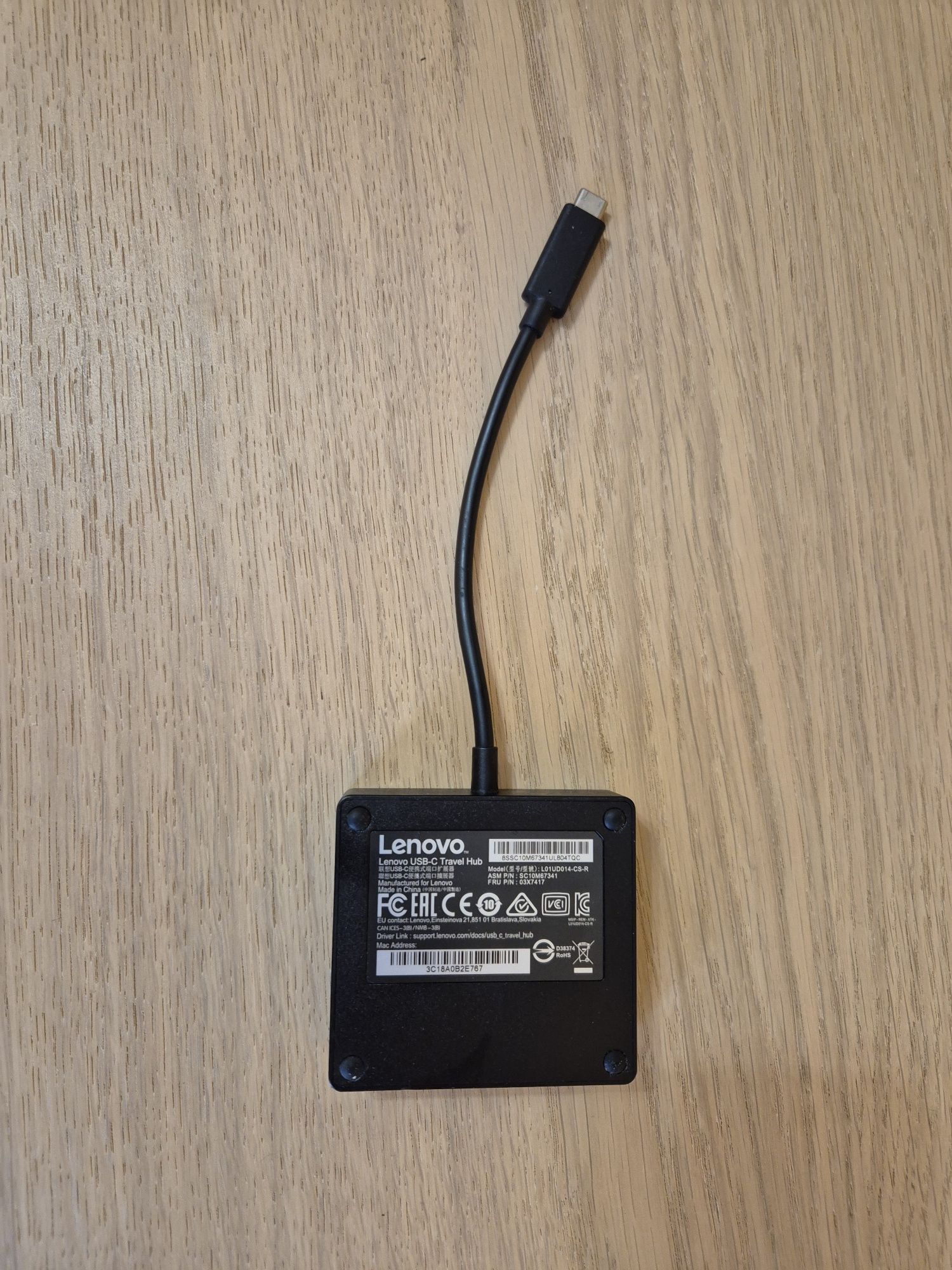 Lenovo USB c travel hub stacja dokująca