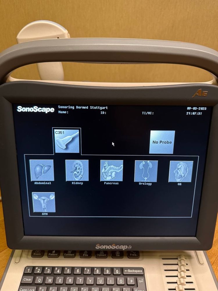 Sonoscape A6 узи сканер узд для ветеринара медика с датчиком