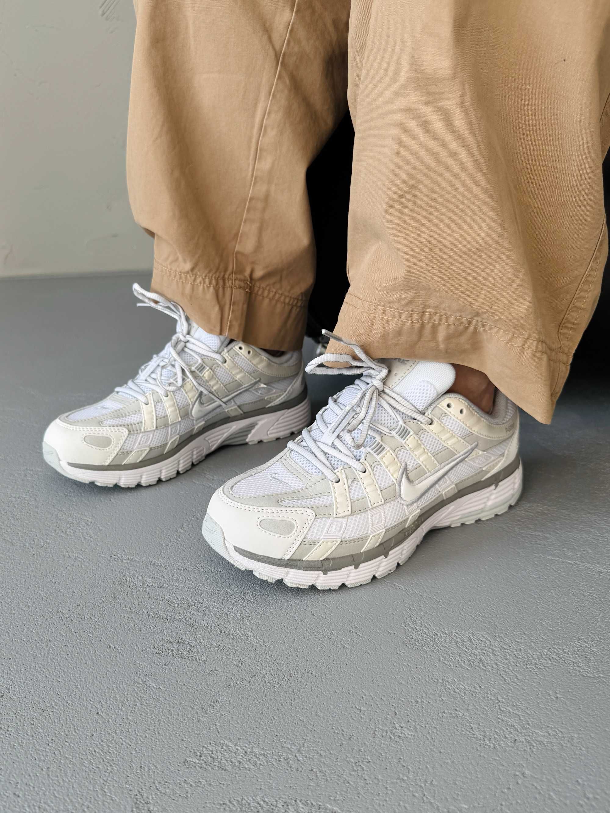 Кросівки Nike P-6000 White/Light Grey premium