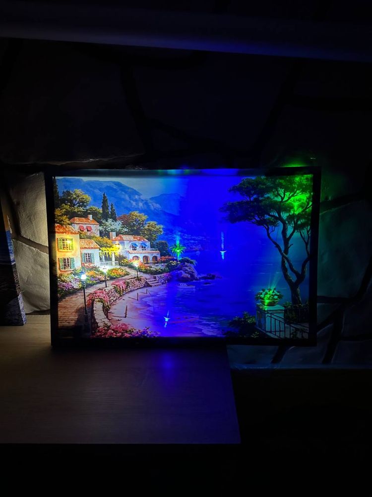 Картины-постеры с подсветкой 45×65 см (2 шт)