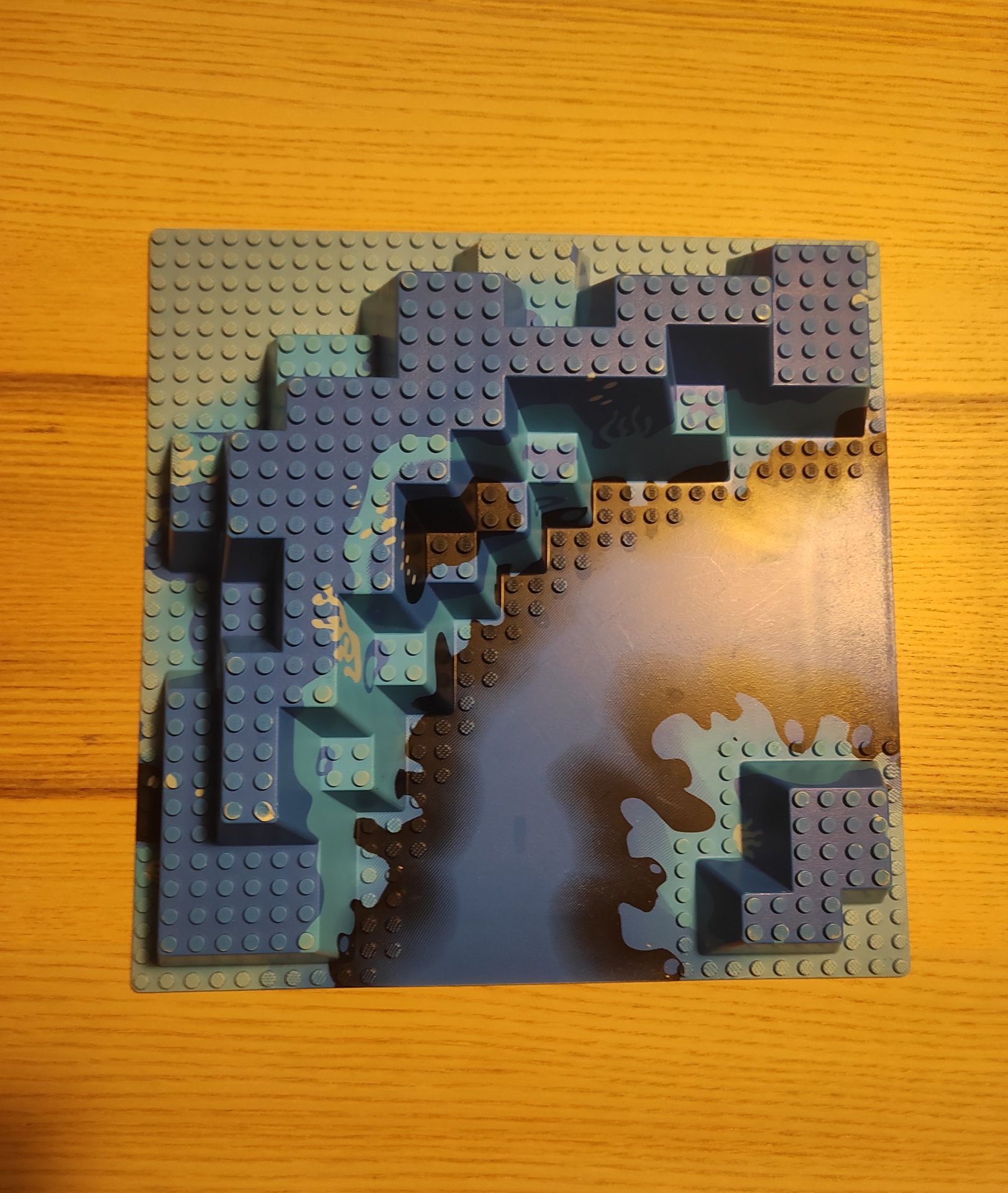 Lego Baseplate, Canyon with Blue Underwater Pattern