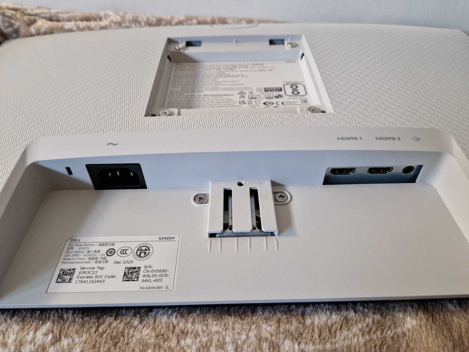 Monitor Dell S2421H – 23,8" Full HD | Uszkodzona matryca | Srebrny |