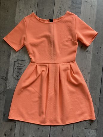 Pomaranczowa sukienka neonowy kolor rozmiar s/m