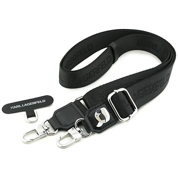 Smycz do telefonu Karl Lagerfeld Universal Strap Tether Patch Karl Met