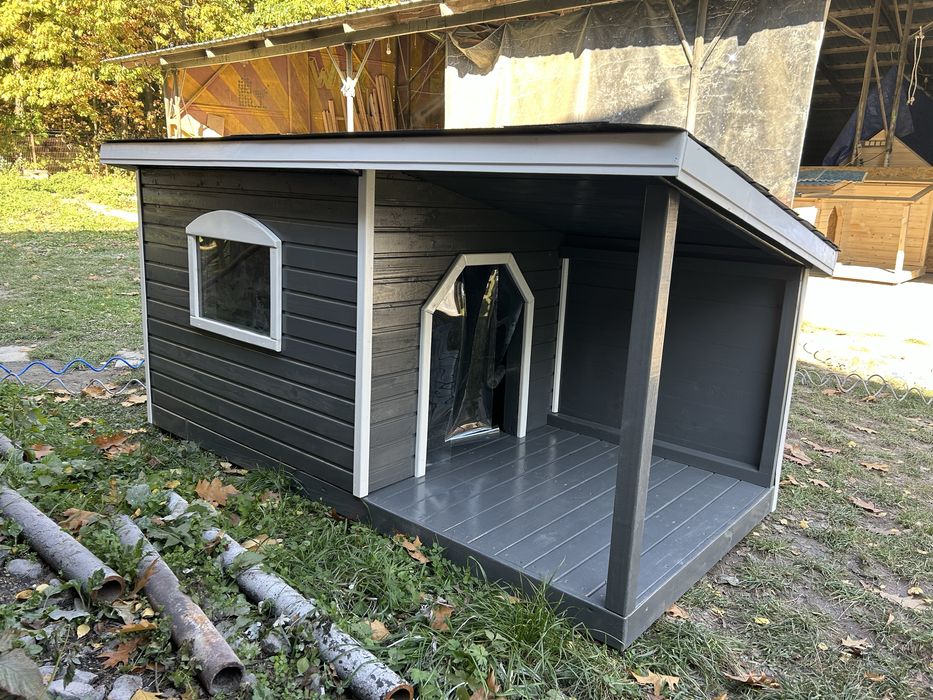 Велика будка утеплена собаці собакам песику песикам псові собача буда