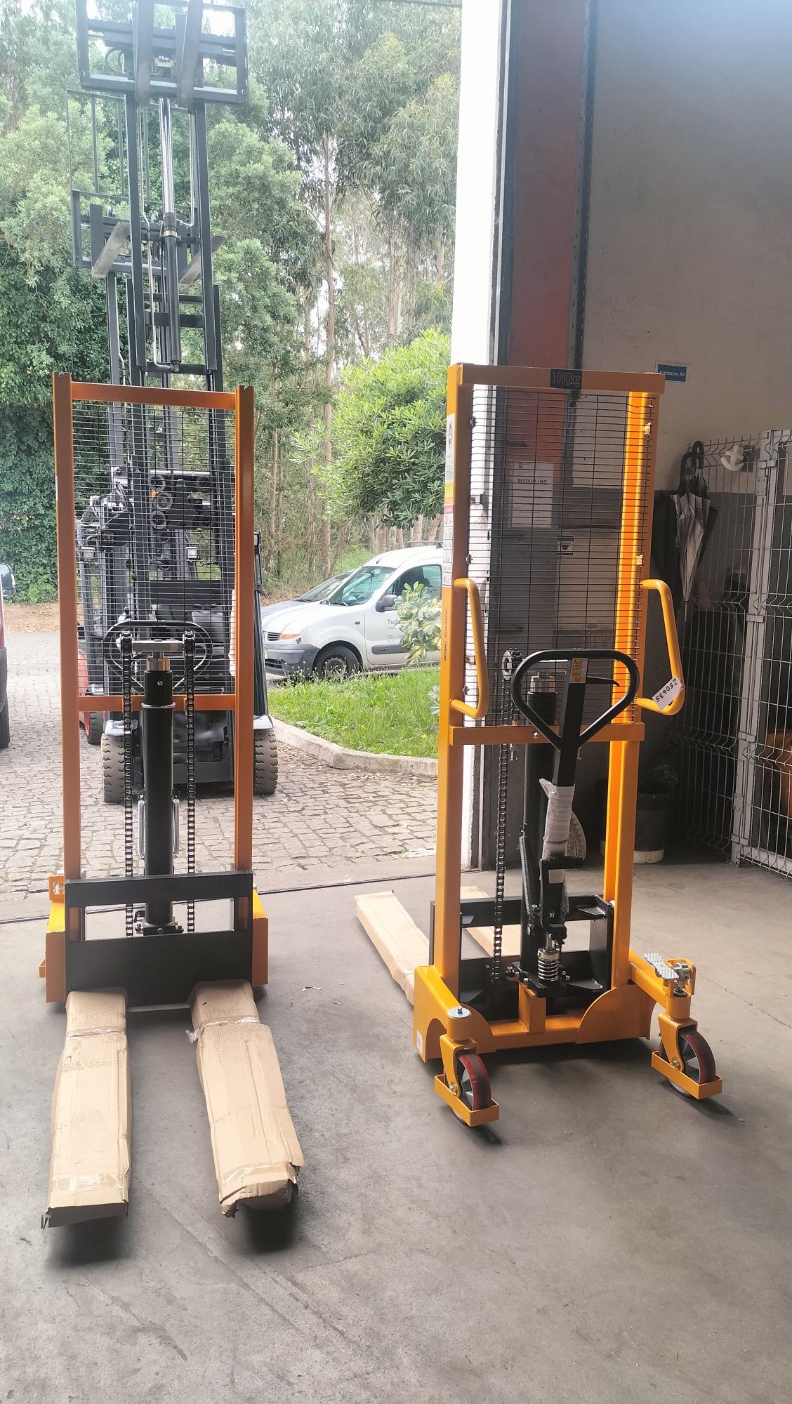 Novo , Empilhador , Porta Paletes , Stacker Manual 1000kg ,895€+iva