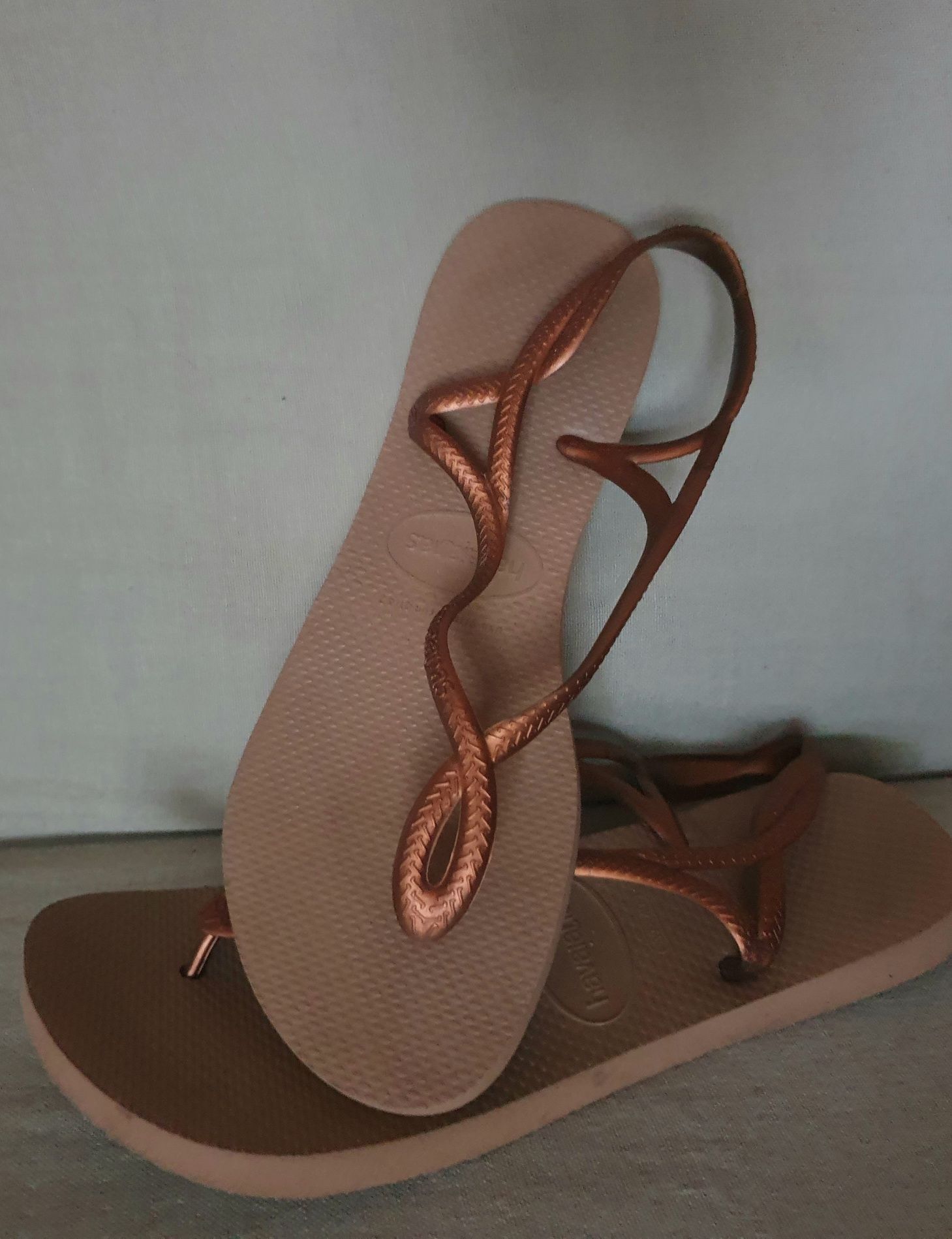 Sandały/ japonki damskie Havaianas Luna złote 39-40