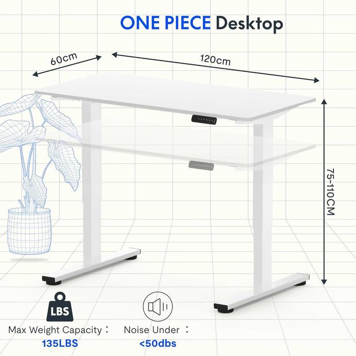 Nowe biurko elektryczne / stół / blat 140x60 / stanowisko PC !K543!