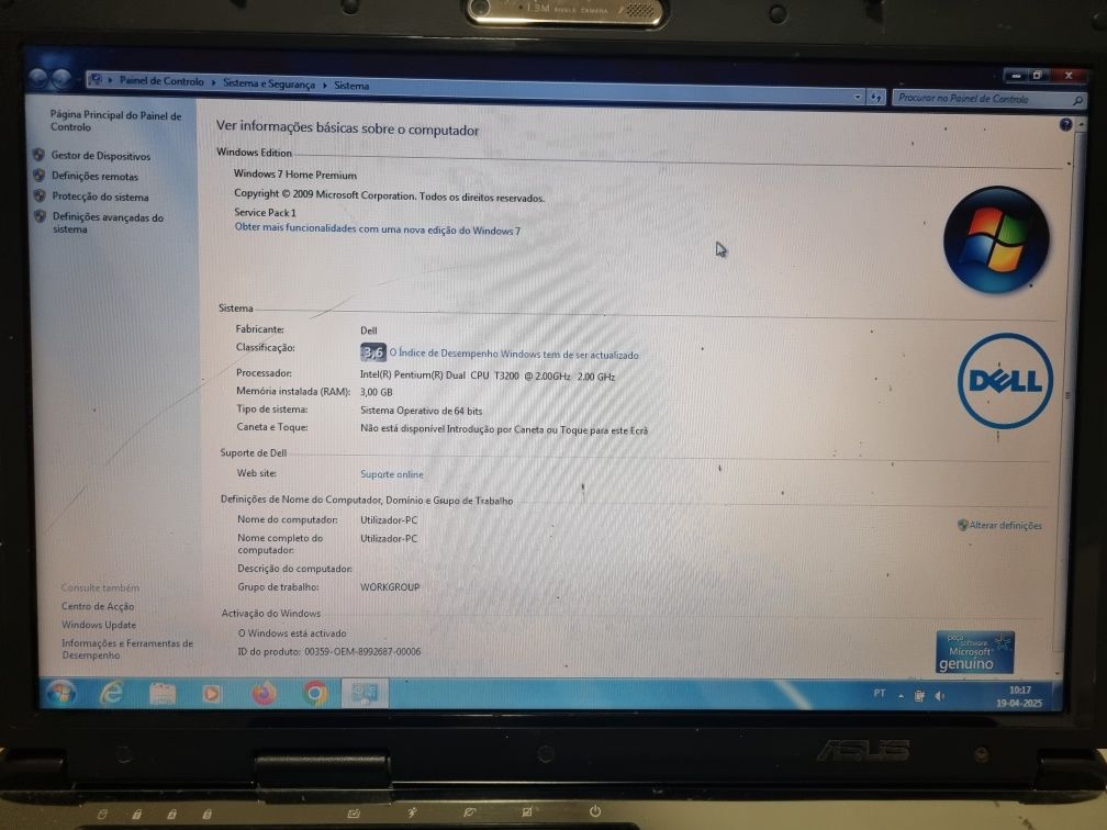 Portátil Asus X59SL