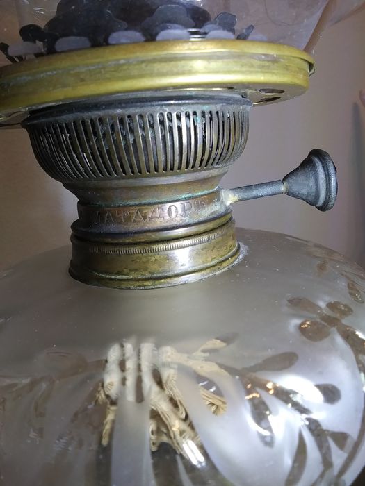 Lampa Naftowa stara majolika